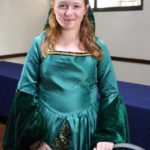 Student in historical dress